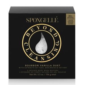 Spongellé Bourbon Vanilla Duet Body Wash Infused Buffers Box Set
